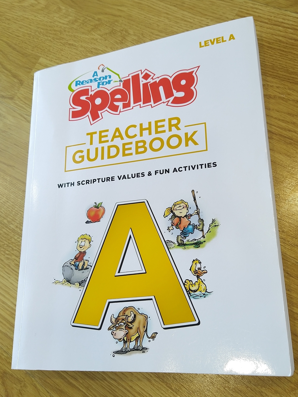 A Reason for Spelling Level A Teacher Guidebook - White & Yellow Cover